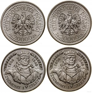 Poland, set of 2 x 20,000 zlotys, 1994, Warsaw