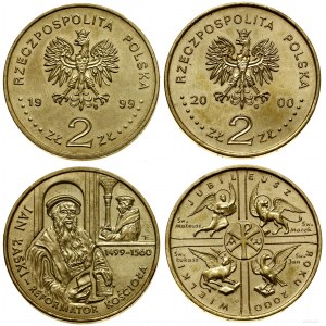 Polen, Satz von 2 x 2 Gold, 1999, 2000, Warschau