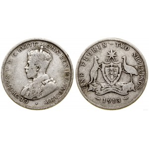 Australia, 2 szylingi (floren), 1913, Londyn