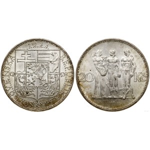 Czechoslovakia, 20 crowns, 1933, Kremnica