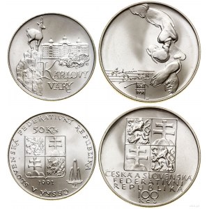 Czechosłowacja, zestaw 2 monet