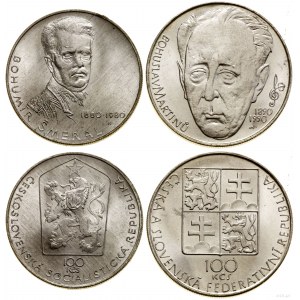 Czechosłowacja, zestaw 2 x 100 koron