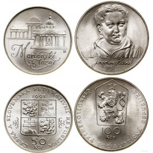 Czechosłowacja, zestaw 2 monet