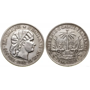 Haiti, 1 gourde, 1882, Paryż