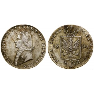 Niemcy, 4 grosze (1/6 talara), 1804 A, Berlin