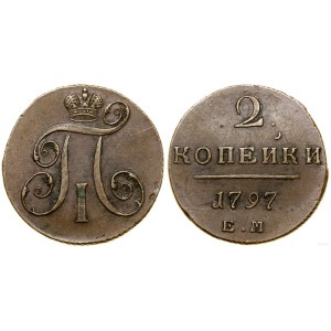 Rosja, 2 kopiejki, 1797 EM, Jekaterinburg