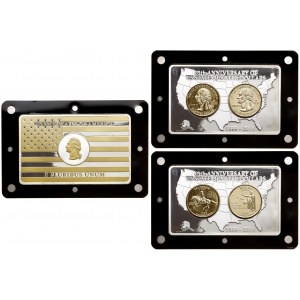 United States of America (USA), 2 x 1/4 dollar set, 2004