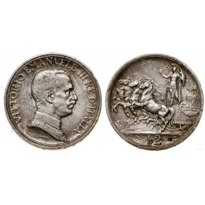 Włochy, 2 liry, 1915 R, Rzym