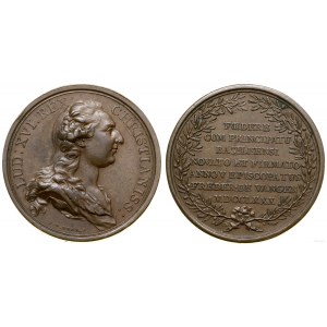 Szwajcaria, medal z Ludwikiem XVI, 1780