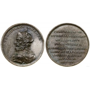Polska, kopia medalu ze suity królewskiej, poświęconego Wacławowi II