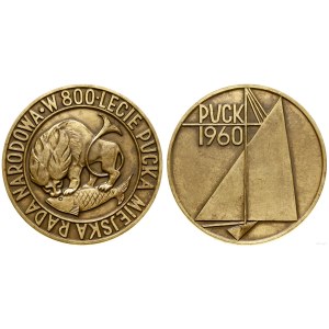 Polska, medal na 800-lecie miasta Pucka, 1960, Warszawa
