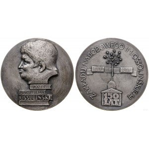 Polska, medal 150 Lat Zakładu Narodowego Im. Ossolińskich, 1967, Warszawa