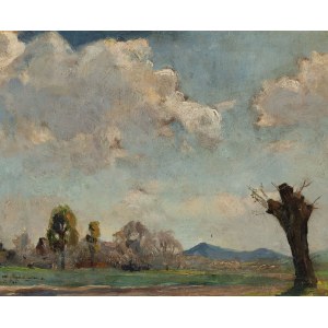 LANDSCHAFT MIT EINEM WEIDENBAUM