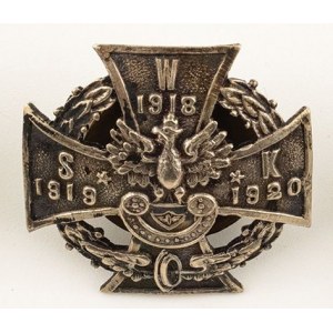 Gedenkabzeichen, Militärische Eisenbahnwache 1918 - 1920, Miniatur