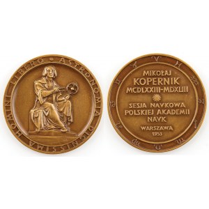 Medal, MIKOŁAJ KOPERNIK, sesja naukowa Polskiej Akademii Nauk, 1953