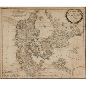 MAP OF DENMARK, 1812