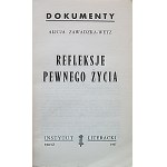 ZAWADZKA - WETZ ALICJA. Odrazy určitého života. Paříž 1967. literární institut. Knihovna Kultura svazek 142...