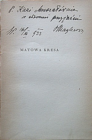 NAGLER HERMITAGE. Matowa kresa. W-wa 1929. published by the F. Hoesick Bookstore. Druk. Narodowa w Krakowie...