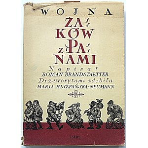 BRANDSTAETTER ROMAN. Der Krieg der Freibauern gegen die Herren. Geschrieben [...]. Die Holzschnitte wurden von Maria Spain-Neumann verziert....