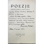 JANCZYK FRANCISZEK. Prometheisches Flüstern. Gedichte von Franciszek Janczyk. Kraków - Warschau 1932, herausgegeben von GiW...