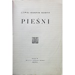 MORSTIN LUDWIK HIERONIM. Písně. Kraków 1907. Vytiskl W. L. Anczyc i Spółka. Vytiskl autor. Formát 15/21 cm.