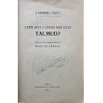 GOSSEL I. (Prediger in Kamen). Was ist der Talmud und was lehrt er uns? Aus dem Deutschen übersetzt von Marja Blumberg....