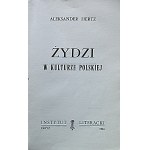 HERTZ ALEKSANDER. Židia v poľskej kultúre. Paríž 1961. literárny inštitút. Vydavateľstvo ...
