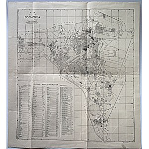 [SOSNOWIEC]. Plan der Stadt Sosnowiec. Sosnowiec 1936. Veröffentlicht in der Abteilung für Messwesen der Stadtverwaltung in Sosnowiec....