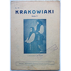 KRAKOWIAKI. Serja II. Nr. 731. W-wa [Br. r. ed. ]. Gedruckt von I. Rzepecki. Duk. Koop. Prac. Druk.