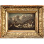 Painter unrecognized, Dutch, 17th century, Ships fighting a storm