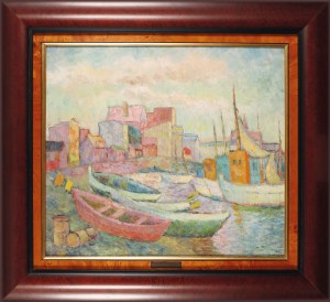 Władysław Krzyżanowski (1889-1973), Port rybacki, 2 ćw. XX w.