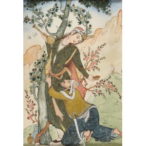 Artist unrecognized, Iran (20th century), Courtship , 3rd quarter of 20th century.