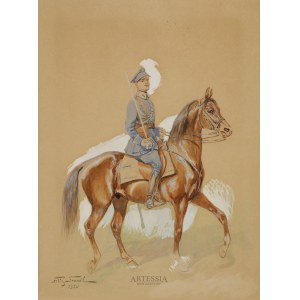 Felix Franić (1871-1937), Lancer on horseback , 1920