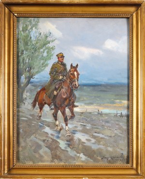 Jerzy Kossak (1886-1955), Ułan na koniu , 1930