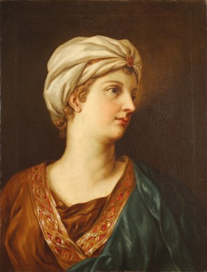 Pierre Sublerays (1699-1749), według, Popiersie kobiety w turbanie , XVIII w.