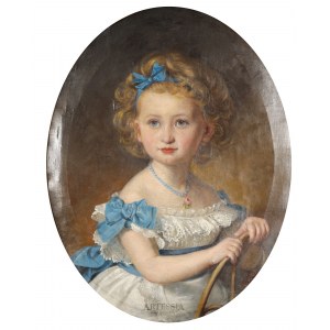 Karl Teibler (1821-1895), Portrait of Bertha zu Stolberg , 1880