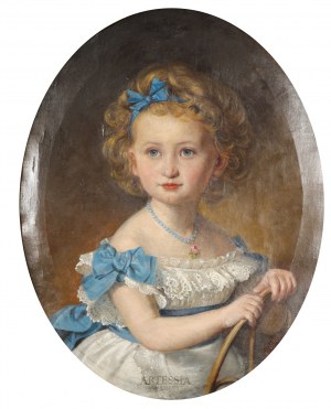 Karl Teibler (1821-1895), Portret Berthy zu Stolberg , 1880