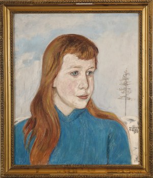 Wlastimil Hofman (1881-1970), Portret Ewy Winciun z d. Huczko , 1958