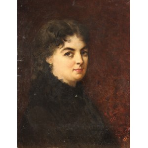 Kazimierz Mirecki (1830-1911), Portrait of a lady , 1882