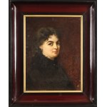 Kazimierz Mirecki (1830-1911), Portret damy , 1882