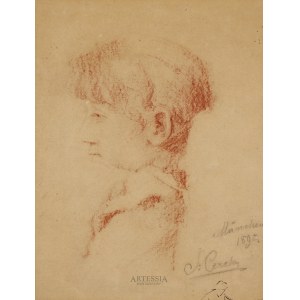 Stanislaw Cercha (1867-1919), Portrait Study , 1890