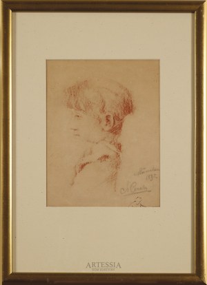 Stanisław Cercha (1867-1919), Studium portretowe , 1890