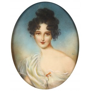 Autor nierozpoznany, XIX/XX w., Portret Klementyny von Metternich (1804-1820) , pocz. XX w.