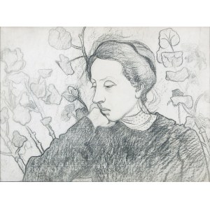 Tymon Niesiołowski (1882-1965), Portrait of Eliza Mogilnicka, 1905