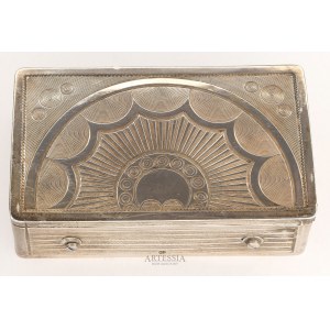 Maker unknown, Vienna, 2-3 quarters of 19th century, Music box in silver , 1807-1866