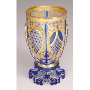 Manufacturer unrecognized, Bohemia? 2nd half of 19th century, Biedermeier style glassware