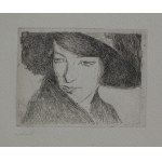 Alfons Karpiński, Portret kobiety w kapeluszu