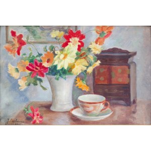 Juliusz CZECHOWICZ (1894-1974), Stillleben mit Blumen, 1947