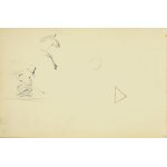 Wlodzimierz TETMAJER (1861 - 1923), Sketches of a horse, a woman working in a field, women and a man in a hat, ca. 1900