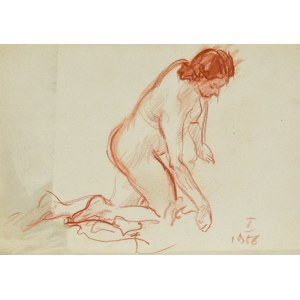 Kasper POCHWALSKI (1899-1971), Nude of a kneeling woman, 1958